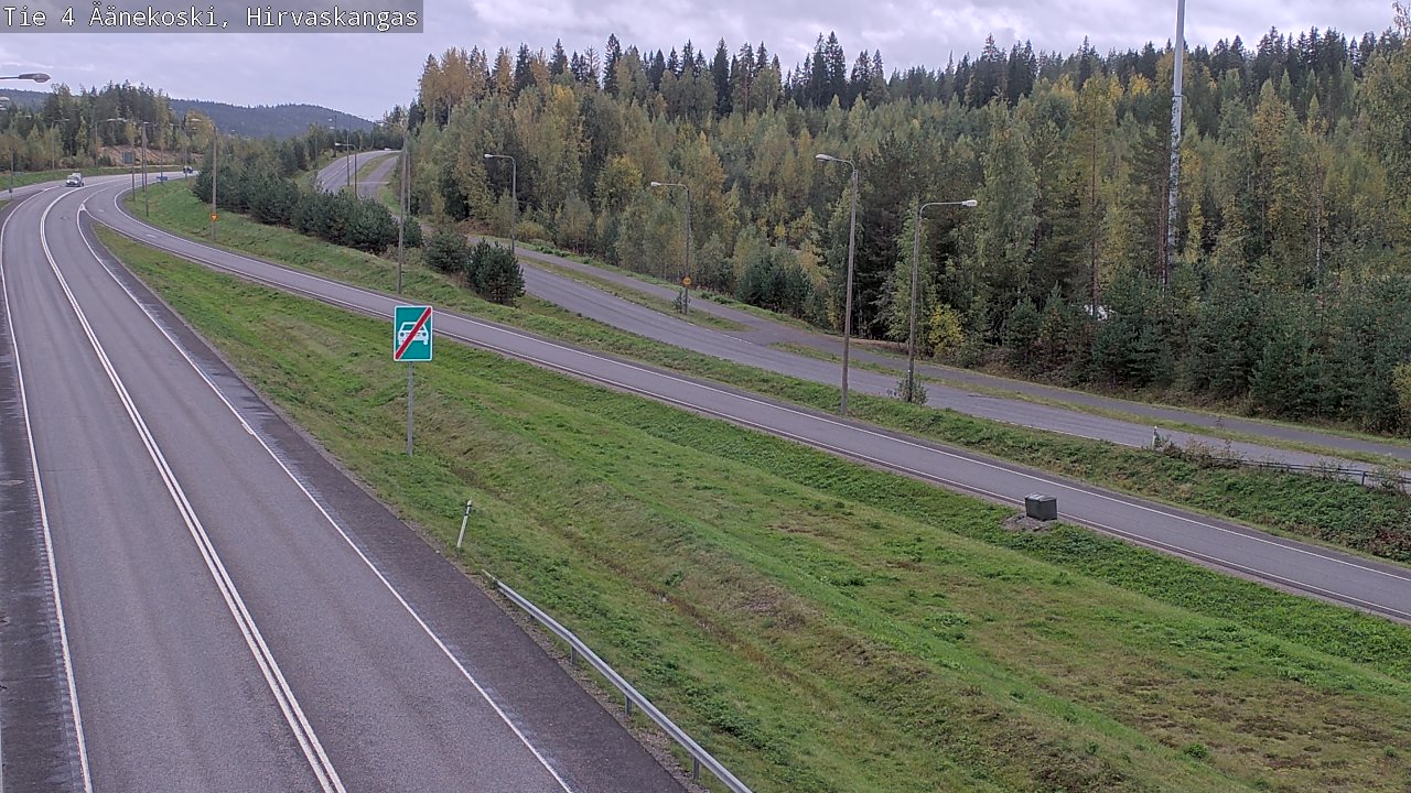 Weather Camera Image Road 4 Äänekoski, Hirvaskangas, Äänekoski, Keski-Suomi