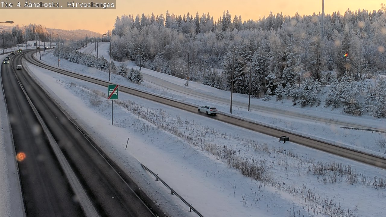 Weather Camera Image Väg 4 Äänekoski, Hirvaskangas, Äänekoski, Keski-Suomi
