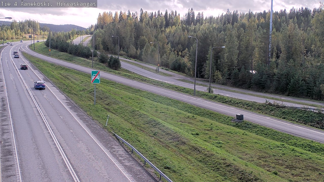 Weather Camera Image Road 4 Äänekoski, Hirvaskangas, Äänekoski, Keski-Suomi