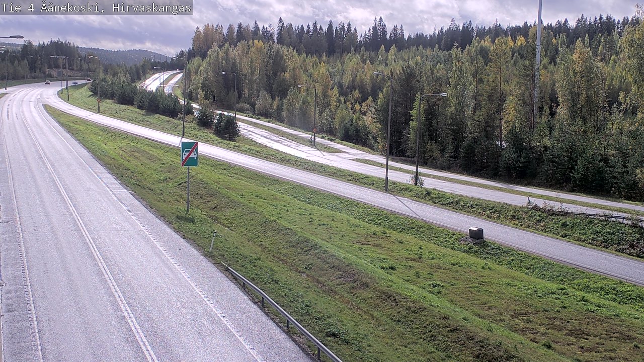 Weather Camera Image Road 4 Äänekoski, Hirvaskangas, Äänekoski, Keski-Suomi