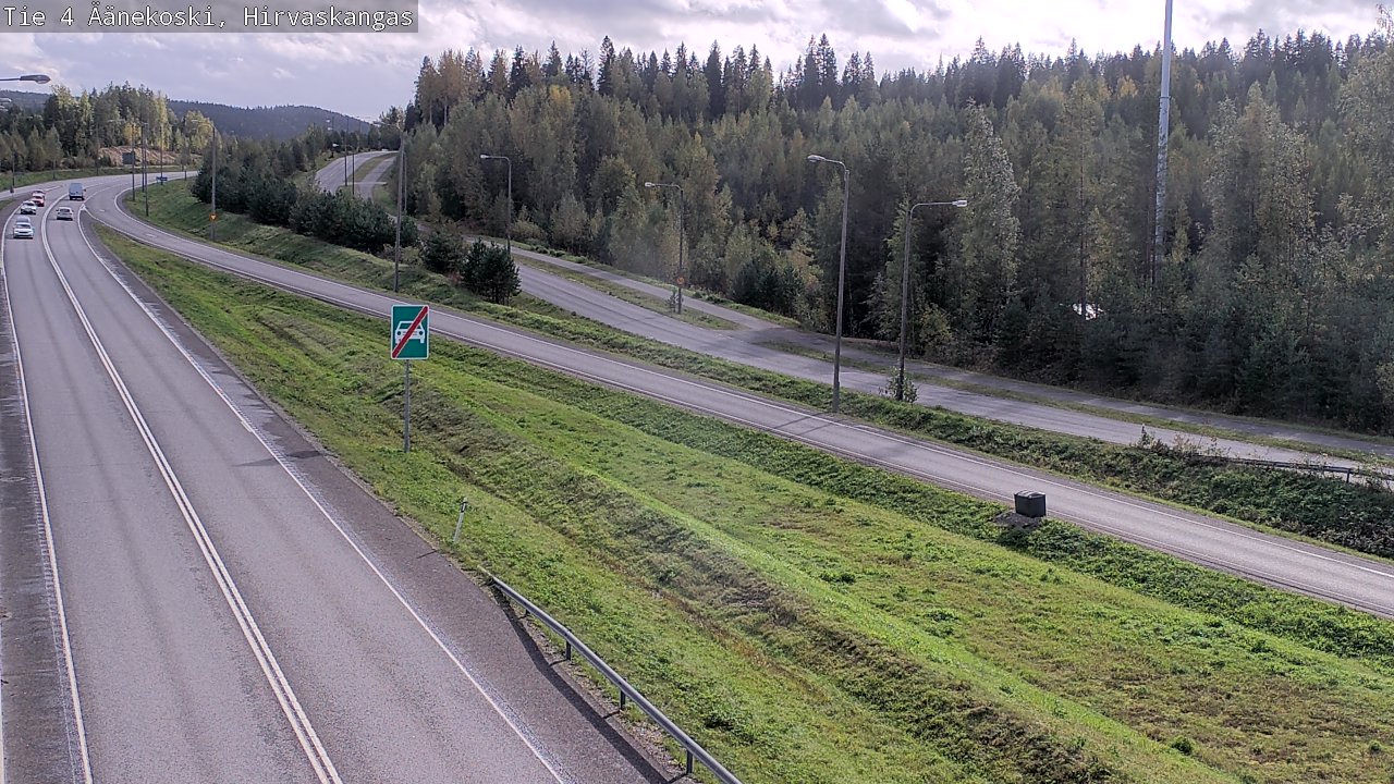 Weather Camera Image Road 4 Äänekoski, Hirvaskangas, Äänekoski, Keski-Suomi