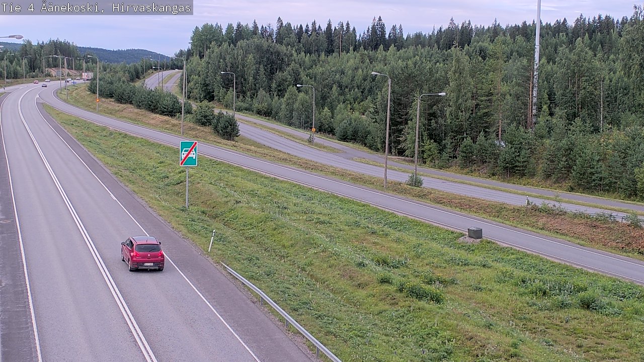 Weather Camera Image Road 4 Äänekoski, Hirvaskangas, Äänekoski, Keski-Suomi