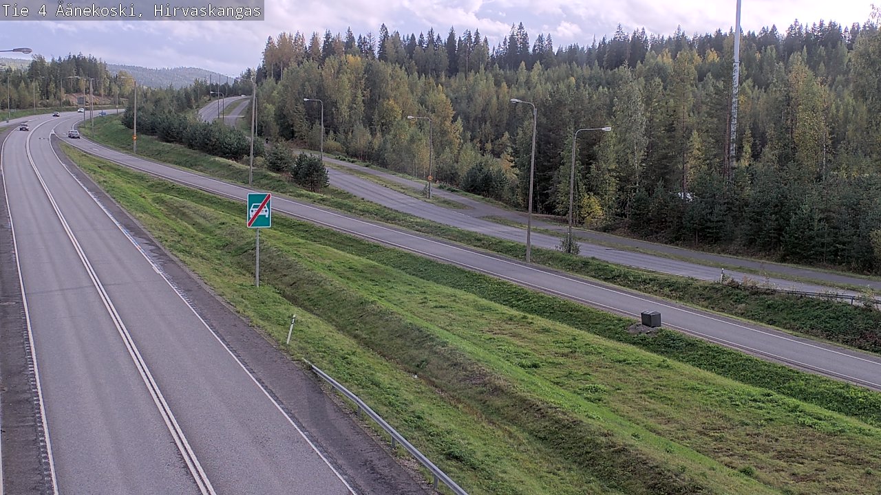 Weather Camera Image Road 4 Äänekoski, Hirvaskangas, Äänekoski, Keski-Suomi