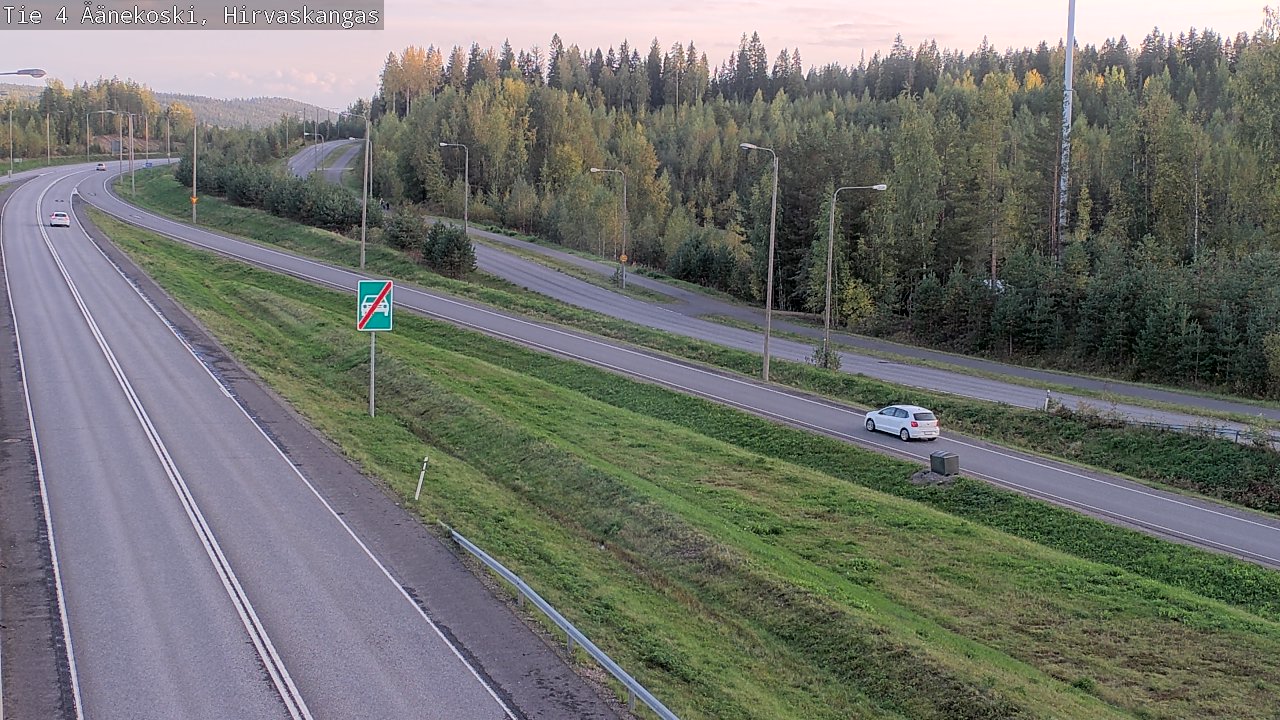 Weather Camera Image Road 4 Äänekoski, Hirvaskangas, Äänekoski, Keski-Suomi