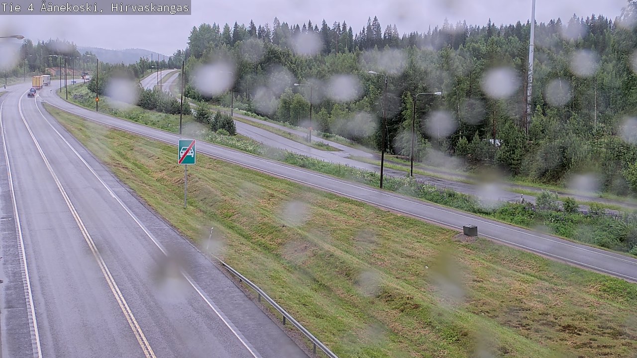 Weather Camera Image Väg 4 Äänekoski, Hirvaskangas, Äänekoski, Keski-Suomi