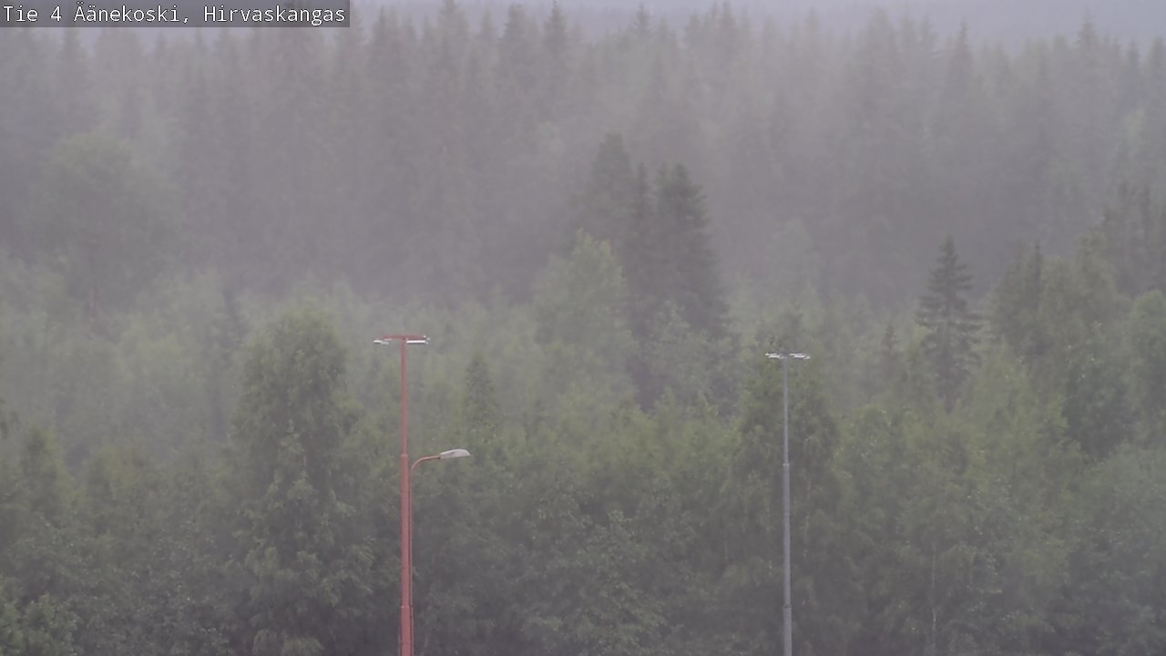 Weather Camera Image Väg 4 Äänekoski, Hirvaskangas, Äänekoski, Keski-Suomi