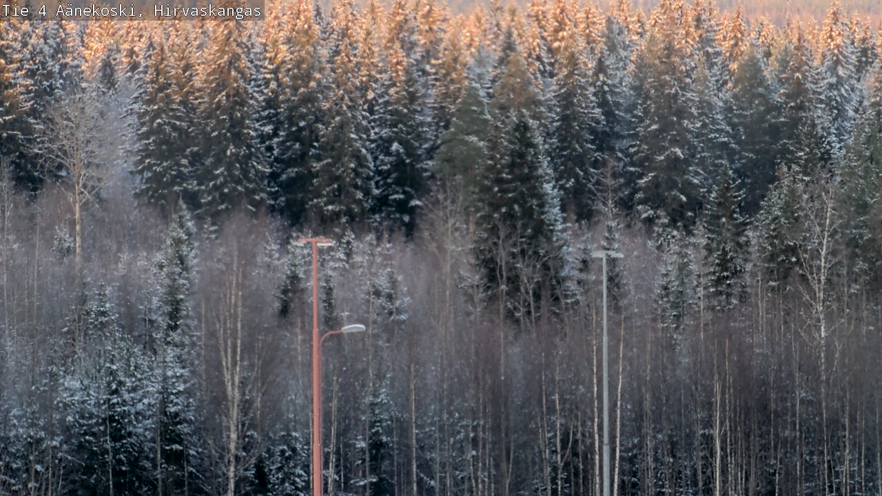 Weather Camera Image Road 4 Äänekoski, Hirvaskangas, Äänekoski, Keski-Suomi