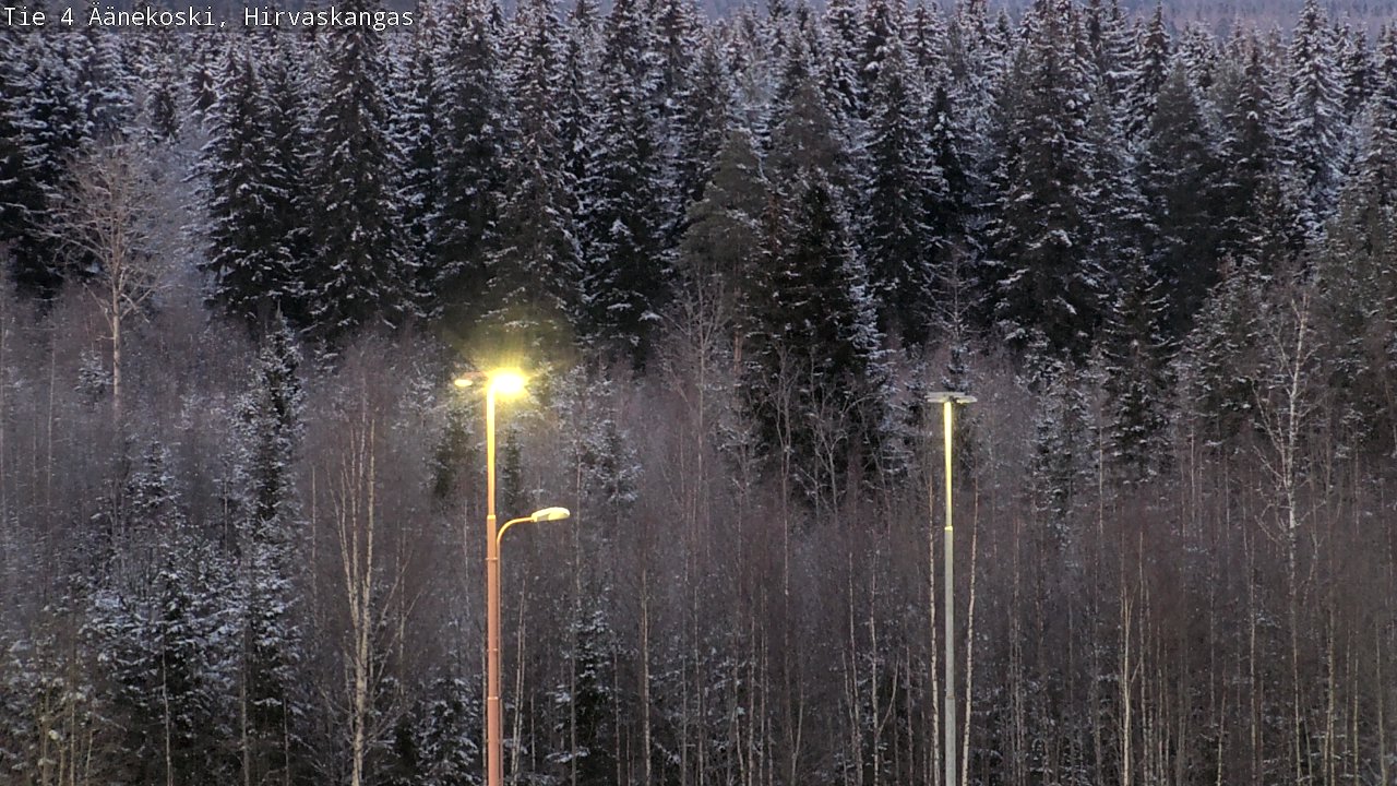 Weather Camera Image Road 4 Äänekoski, Hirvaskangas, Äänekoski, Keski-Suomi
