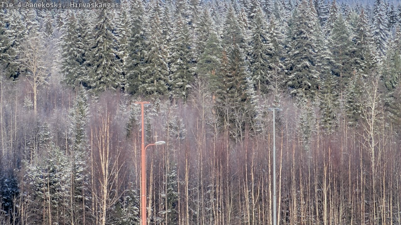 Weather Camera Image Väg 4 Äänekoski, Hirvaskangas, Äänekoski, Keski-Suomi