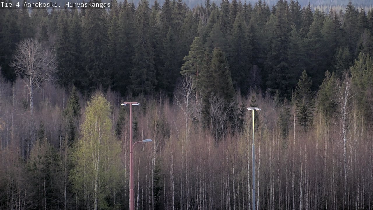 Weather Camera Image Road 4 Äänekoski, Hirvaskangas, Äänekoski, Keski-Suomi
