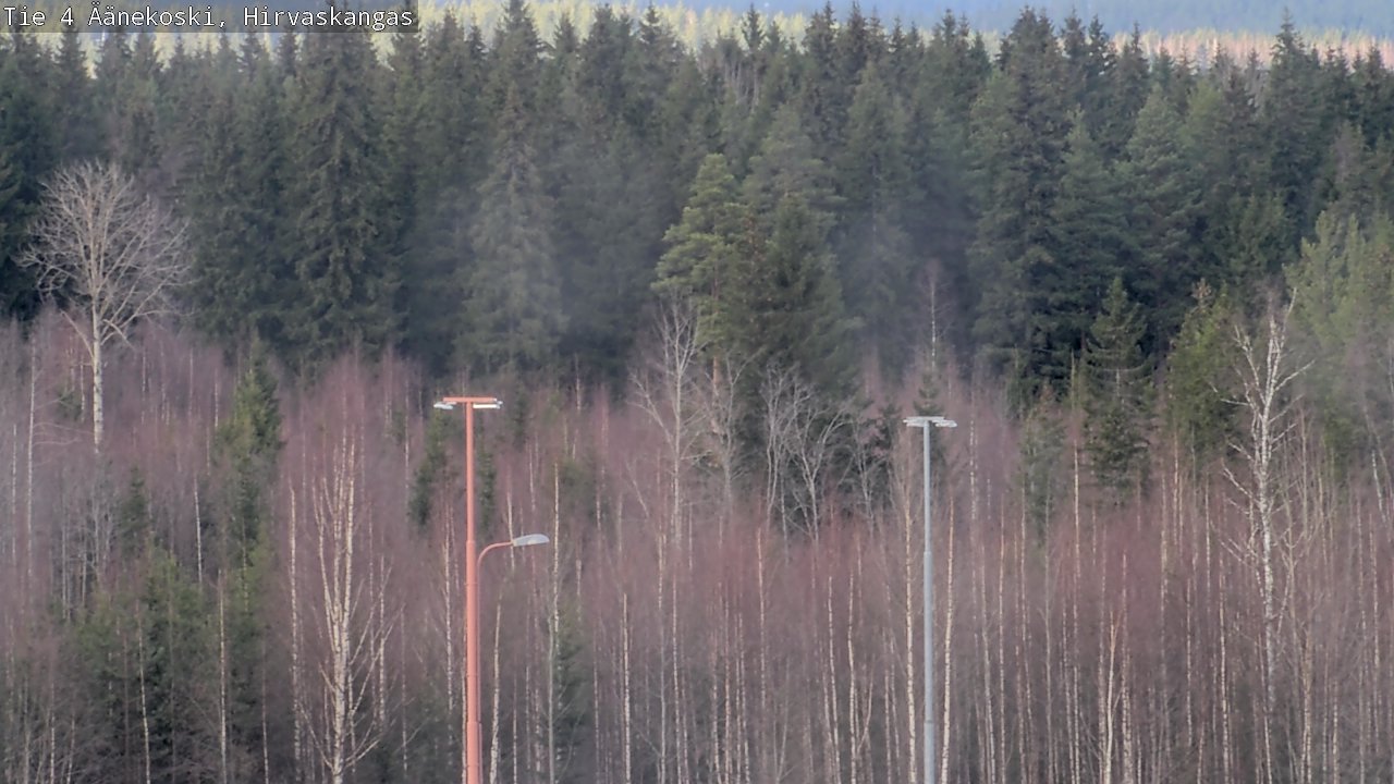Weather Camera Image Road 4 Äänekoski, Hirvaskangas, Äänekoski, Keski-Suomi