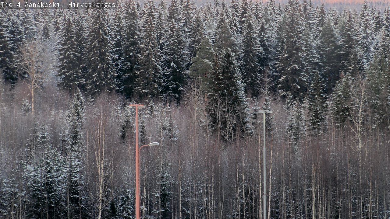 Weather Camera Image Road 4 Äänekoski, Hirvaskangas, Äänekoski, Keski-Suomi