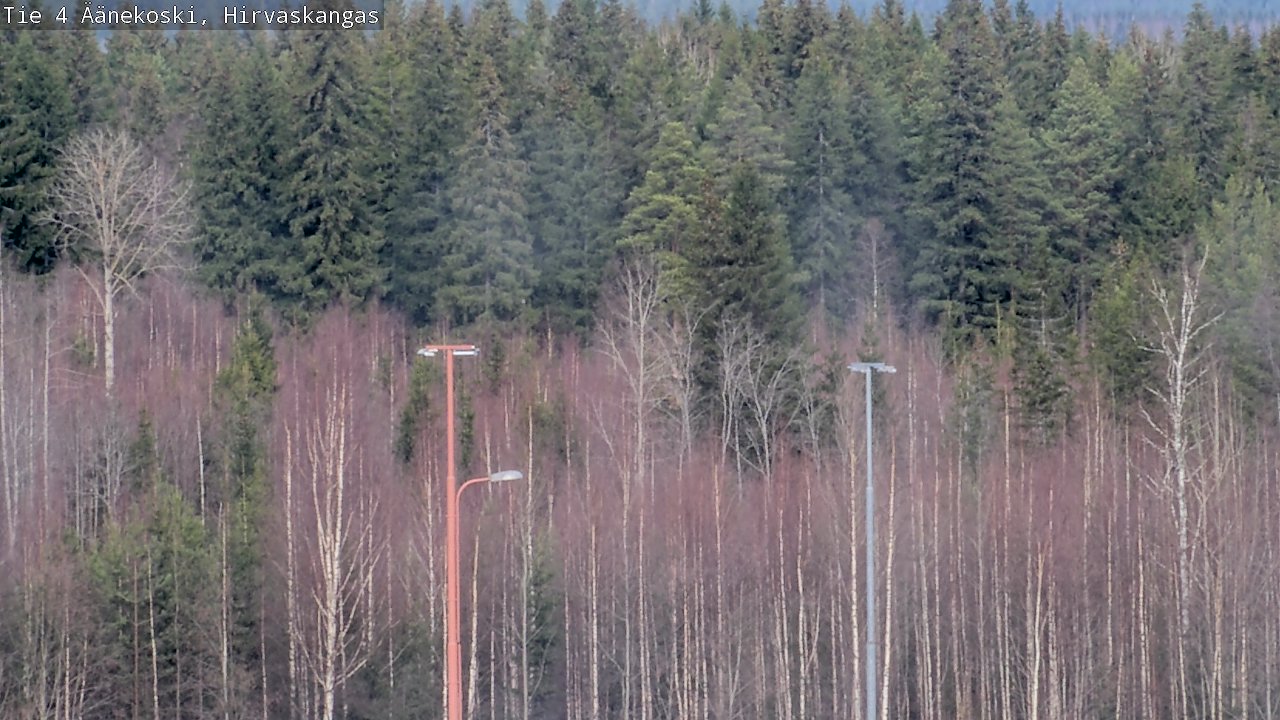 Weather Camera Image Road 4 Äänekoski, Hirvaskangas, Äänekoski, Keski-Suomi