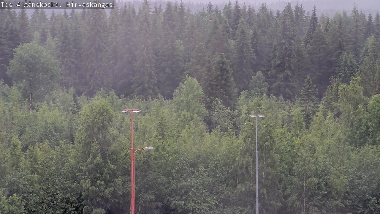Weather Camera Image Väg 4 Äänekoski, Hirvaskangas, Äänekoski, Keski-Suomi