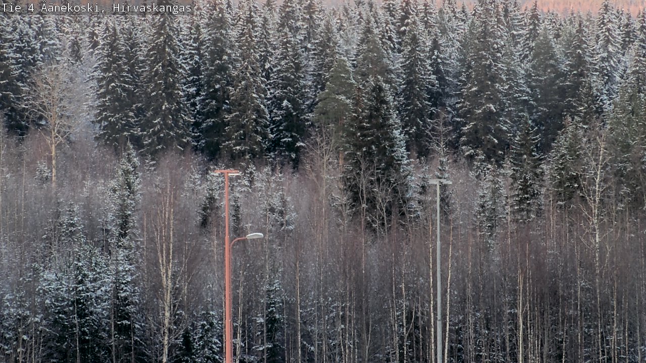 Weather Camera Image Road 4 Äänekoski, Hirvaskangas, Äänekoski, Keski-Suomi