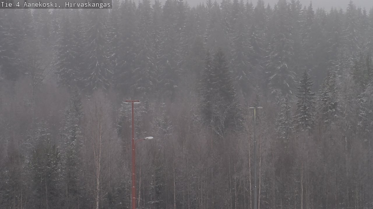 Weather Camera Image Väg 4 Äänekoski, Hirvaskangas, Äänekoski, Keski-Suomi