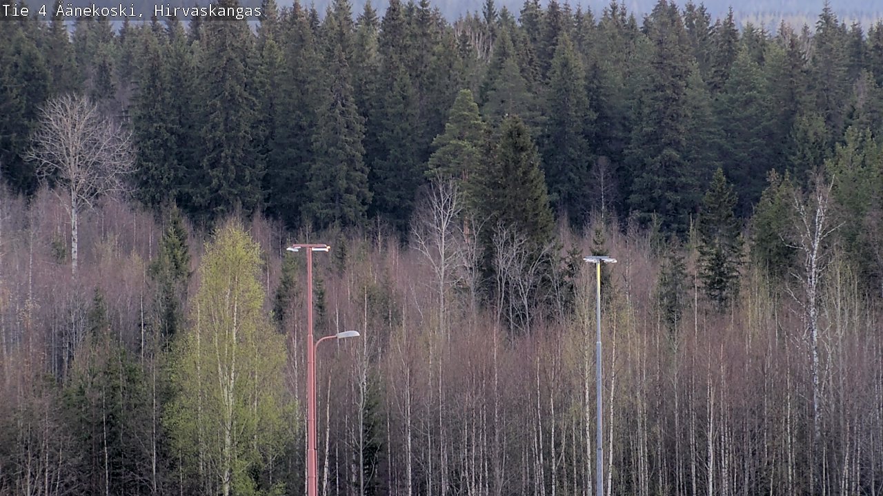 Weather Camera Image Väg 4 Äänekoski, Hirvaskangas, Äänekoski, Keski-Suomi