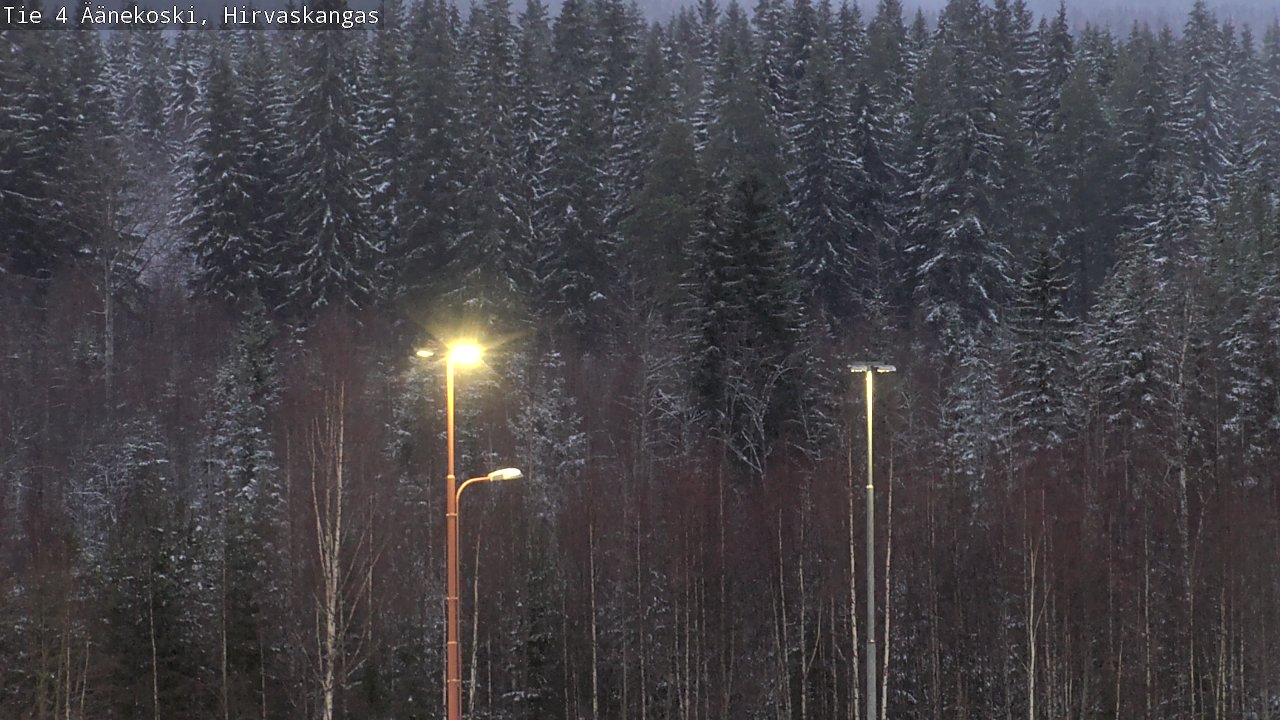 Weather Camera Image Väg 4 Äänekoski, Hirvaskangas, Äänekoski, Keski-Suomi