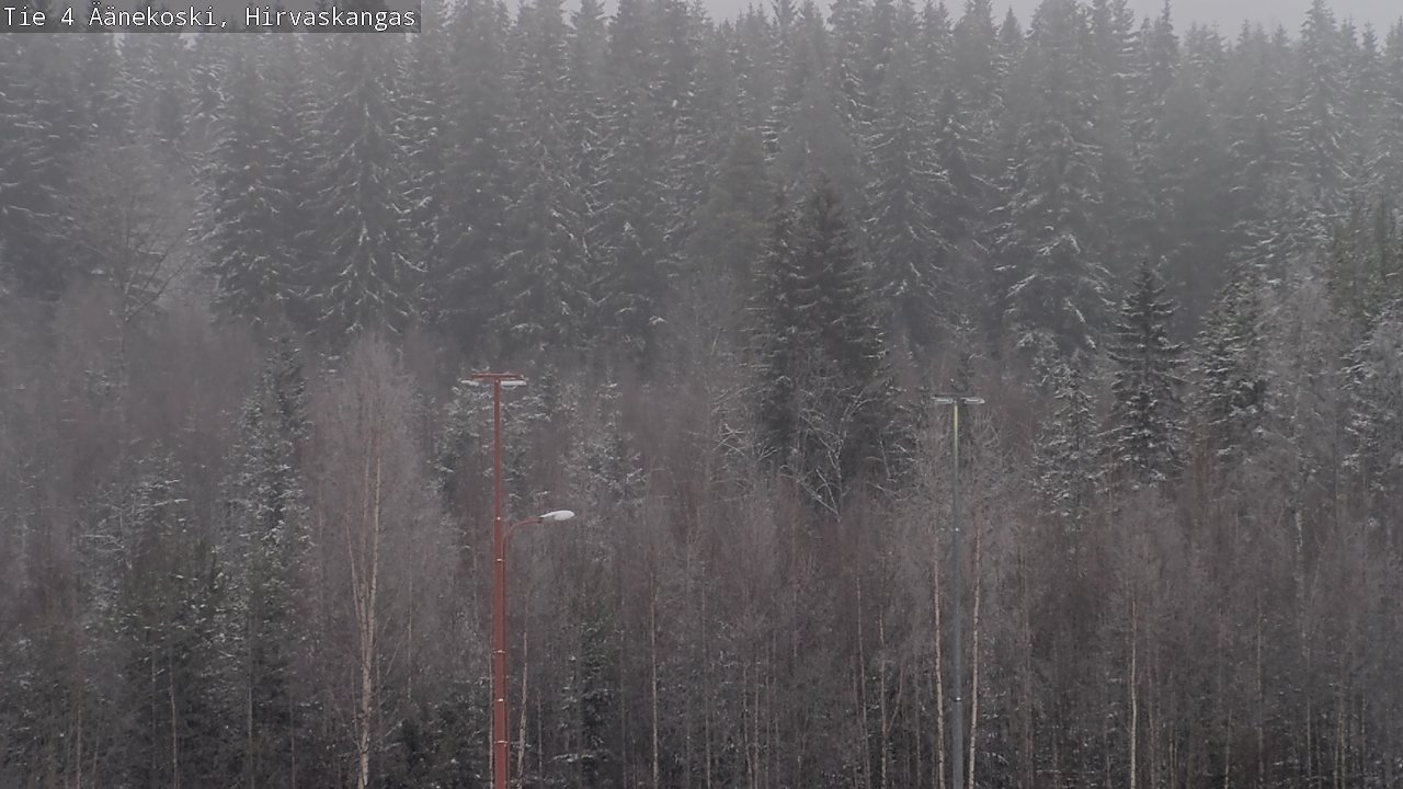 Weather Camera Image Väg 4 Äänekoski, Hirvaskangas, Äänekoski, Keski-Suomi