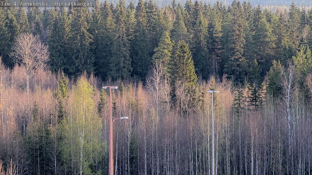 Weather Camera Image Väg 4 Äänekoski, Hirvaskangas, Äänekoski, Keski-Suomi