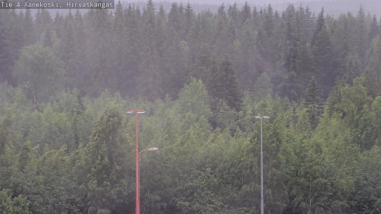 Weather Camera Image Väg 4 Äänekoski, Hirvaskangas, Äänekoski, Keski-Suomi