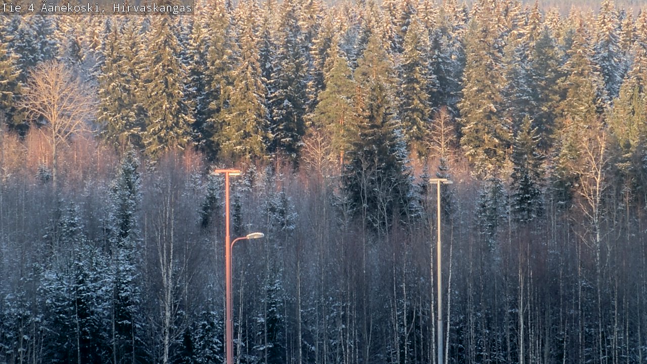 Weather Camera Image Road 4 Äänekoski, Hirvaskangas, Äänekoski, Keski-Suomi