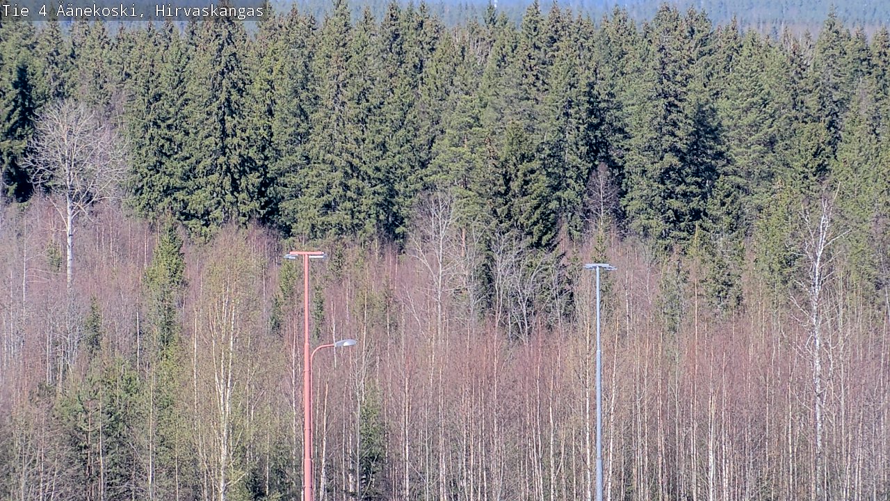 Weather Camera Image Road 4 Äänekoski, Hirvaskangas, Äänekoski, Keski-Suomi