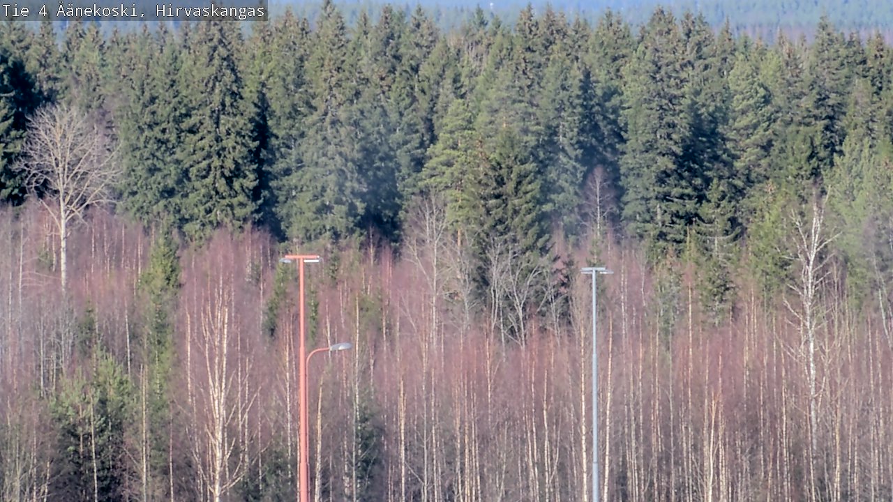 Weather Camera Image Road 4 Äänekoski, Hirvaskangas, Äänekoski, Keski-Suomi