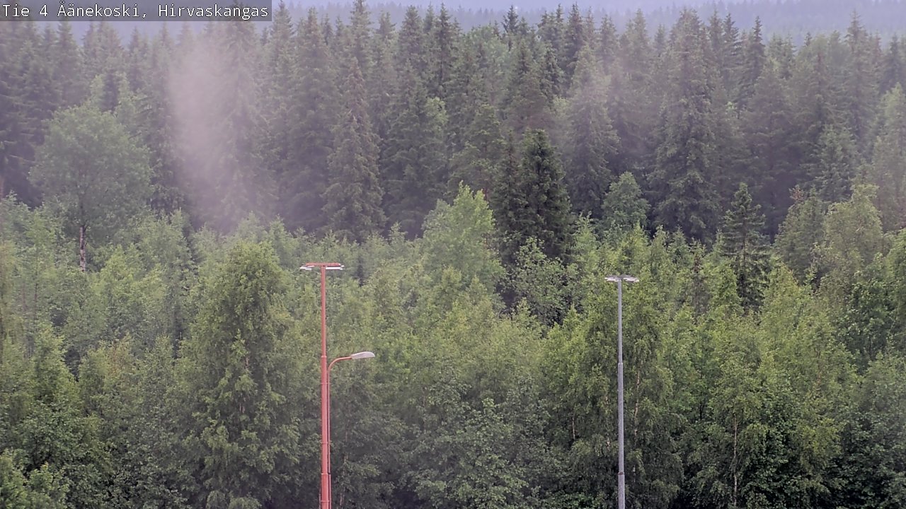 Weather Camera Image Väg 4 Äänekoski, Hirvaskangas, Äänekoski, Keski-Suomi
