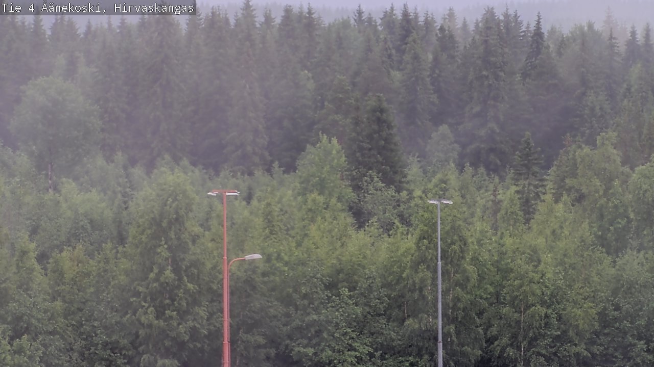 Weather Camera Image Väg 4 Äänekoski, Hirvaskangas, Äänekoski, Keski-Suomi