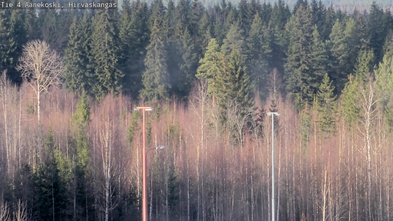 Weather Camera Image Road 4 Äänekoski, Hirvaskangas, Äänekoski, Keski-Suomi
