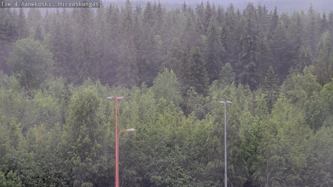 Weather Camera Image Väg 4 Äänekoski, Hirvaskangas, Äänekoski, Keski-Suomi