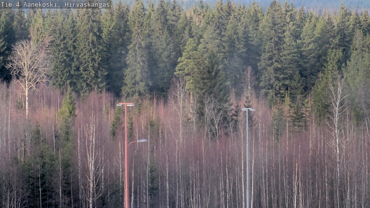 Weather Camera Image Road 4 Äänekoski, Hirvaskangas, Äänekoski, Keski-Suomi
