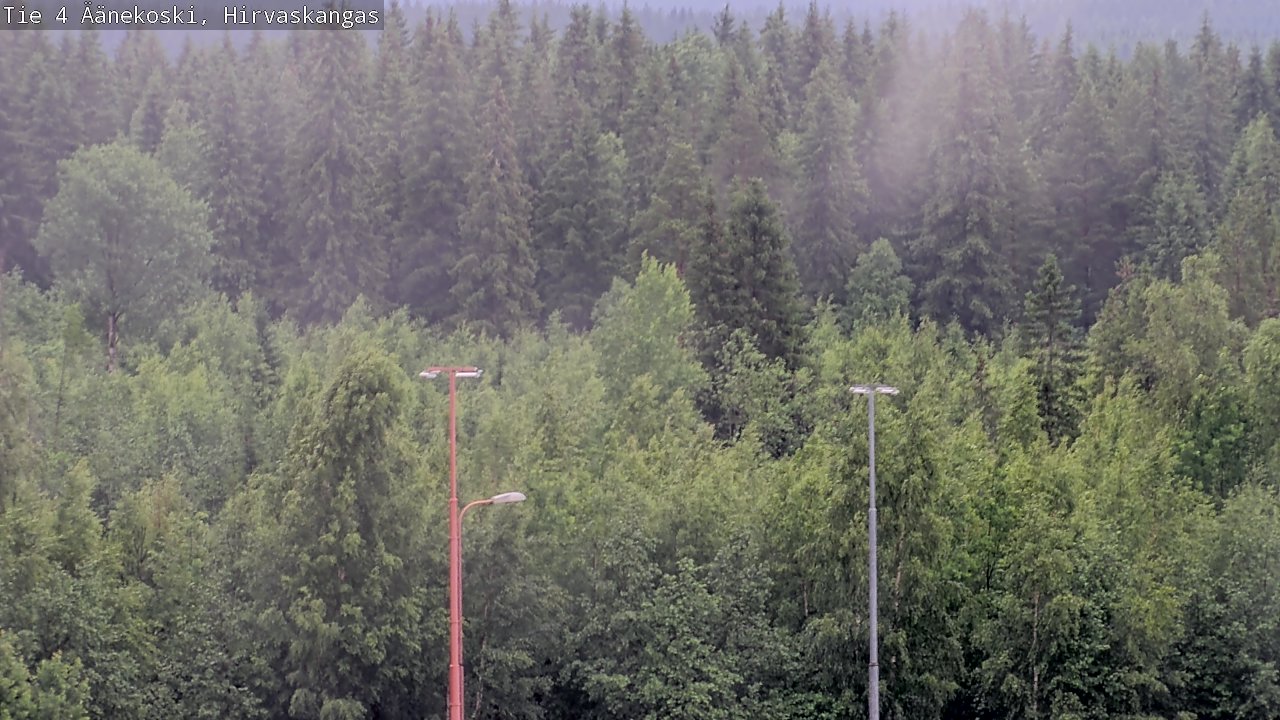 Weather Camera Image Väg 4 Äänekoski, Hirvaskangas, Äänekoski, Keski-Suomi