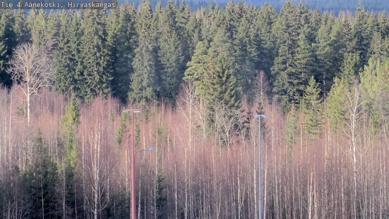 Weather Camera Image Road 4 Äänekoski, Hirvaskangas, Äänekoski, Keski-Suomi