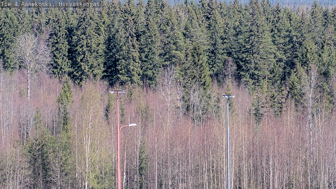 Weather Camera Image Road 4 Äänekoski, Hirvaskangas, Äänekoski, Keski-Suomi