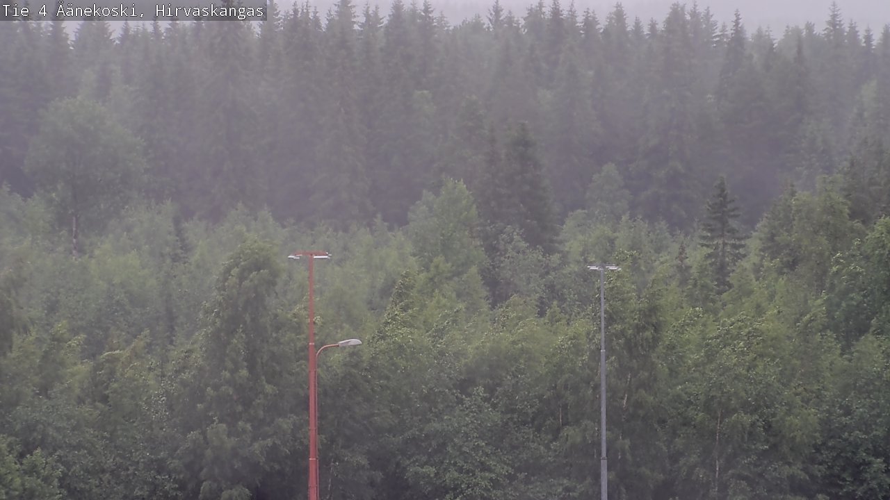 Weather Camera Image Väg 4 Äänekoski, Hirvaskangas, Äänekoski, Keski-Suomi