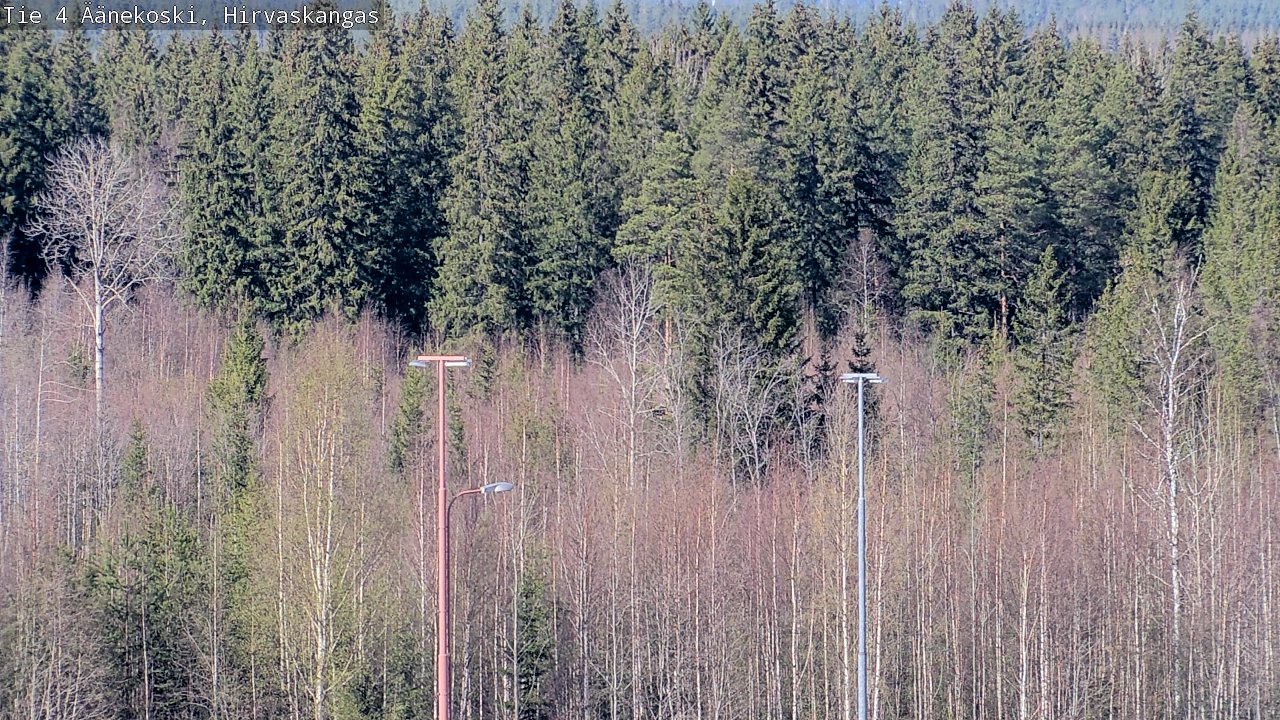 Weather Camera Image Road 4 Äänekoski, Hirvaskangas, Äänekoski, Keski-Suomi