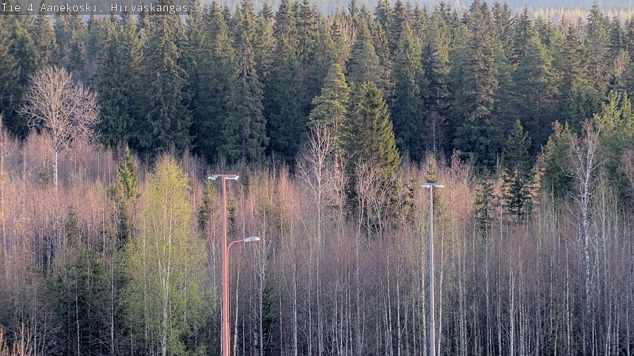 Weather Camera Image Väg 4 Äänekoski, Hirvaskangas, Äänekoski, Keski-Suomi