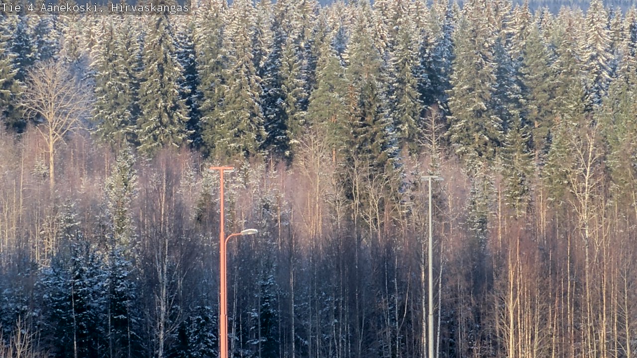 Weather Camera Image Väg 4 Äänekoski, Hirvaskangas, Äänekoski, Keski-Suomi