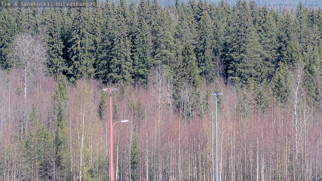Weather Camera Image Road 4 Äänekoski, Hirvaskangas, Äänekoski, Keski-Suomi