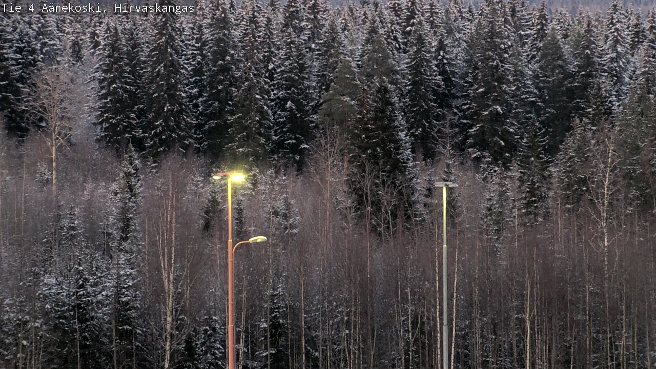 Weather Camera Image Road 4 Äänekoski, Hirvaskangas, Äänekoski, Keski-Suomi