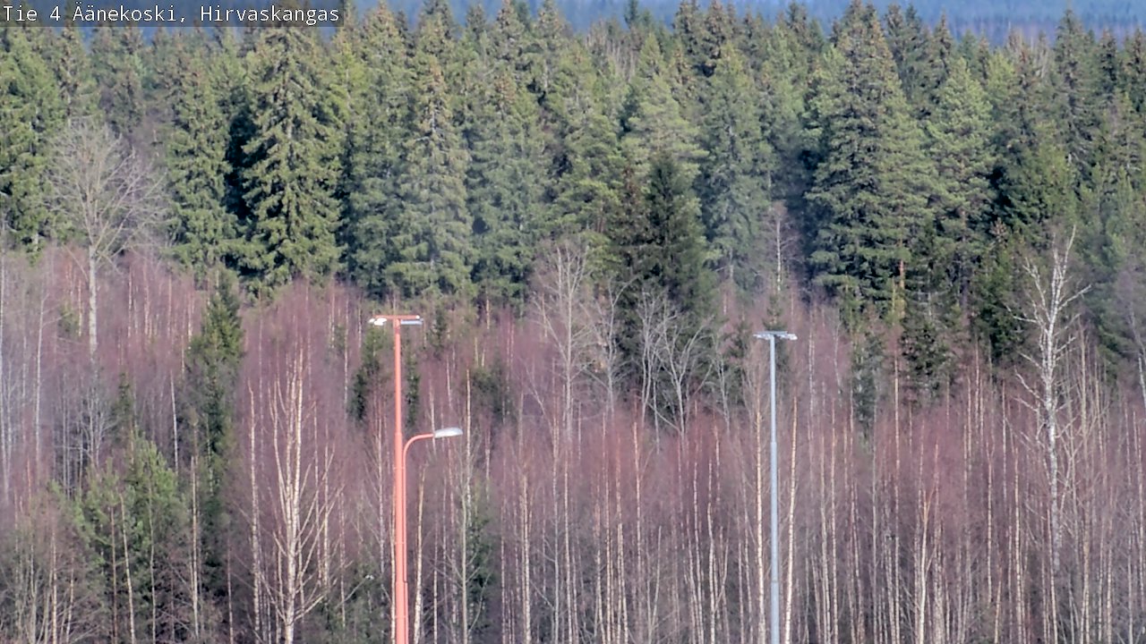 Weather Camera Image Road 4 Äänekoski, Hirvaskangas, Äänekoski, Keski-Suomi