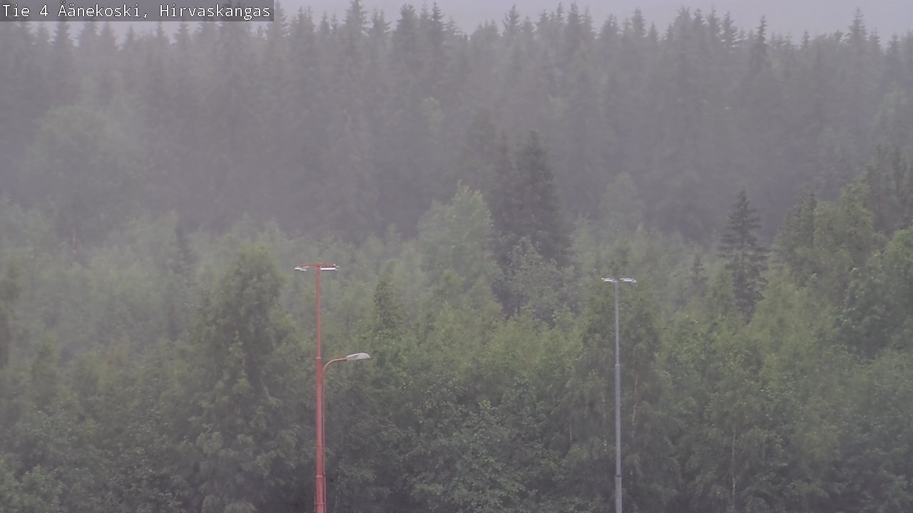 Weather Camera Image Väg 4 Äänekoski, Hirvaskangas, Äänekoski, Keski-Suomi