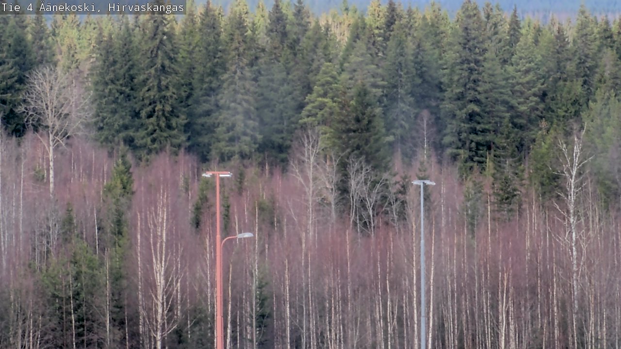 Weather Camera Image Road 4 Äänekoski, Hirvaskangas, Äänekoski, Keski-Suomi