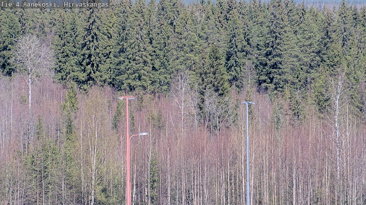 Weather Camera Image Road 4 Äänekoski, Hirvaskangas, Äänekoski, Keski-Suomi