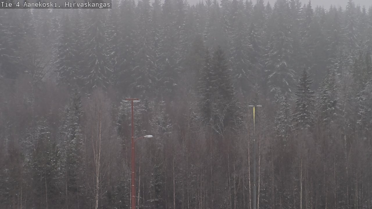 Weather Camera Image Väg 4 Äänekoski, Hirvaskangas, Äänekoski, Keski-Suomi
