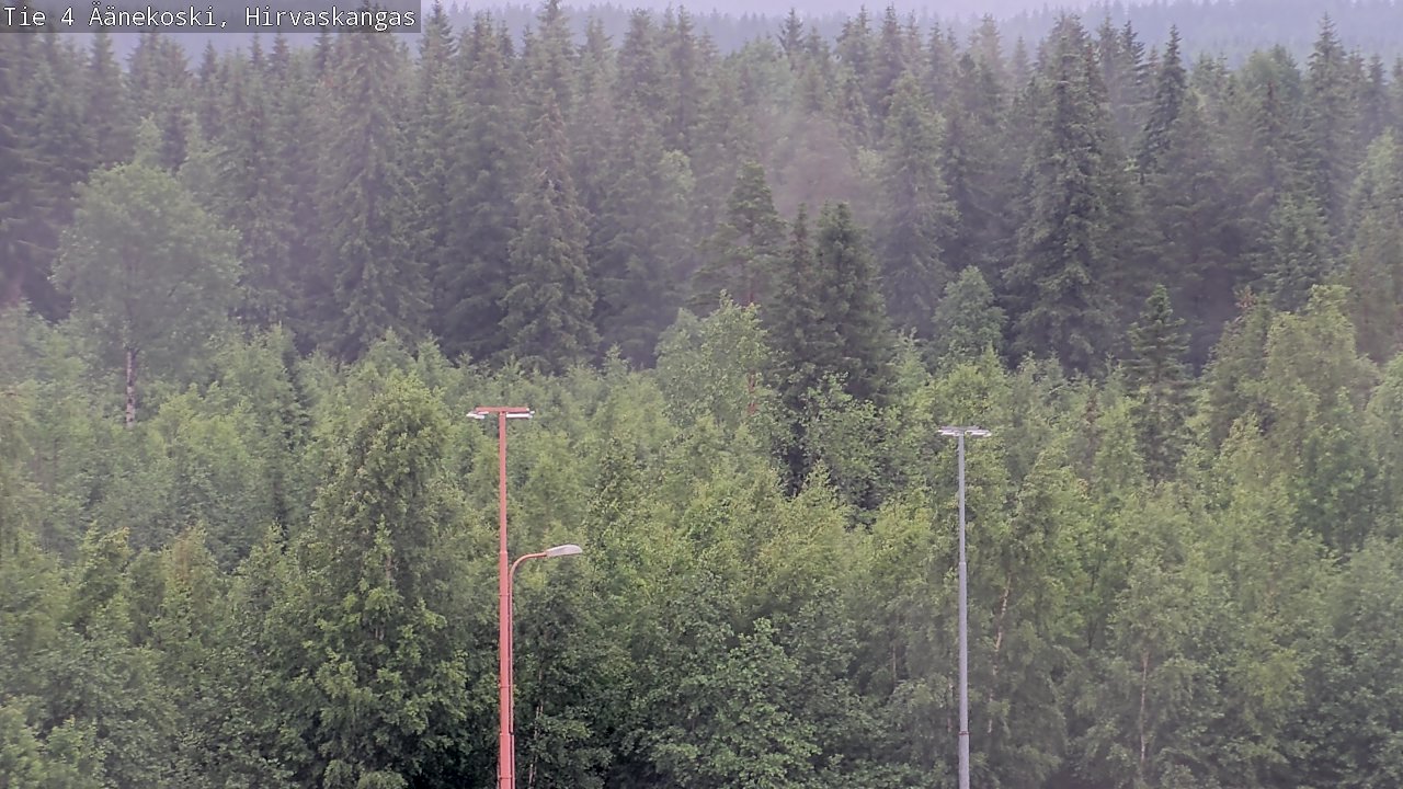 Weather Camera Image Väg 4 Äänekoski, Hirvaskangas, Äänekoski, Keski-Suomi