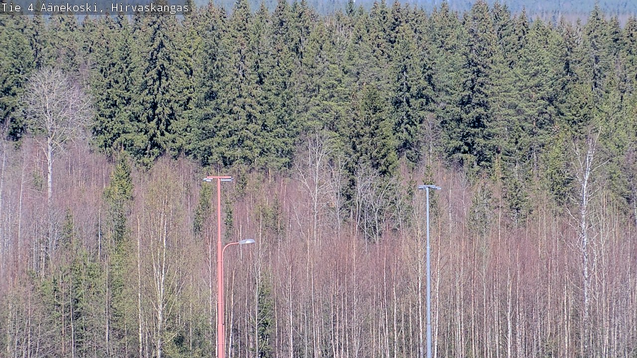 Weather Camera Image Road 4 Äänekoski, Hirvaskangas, Äänekoski, Keski-Suomi