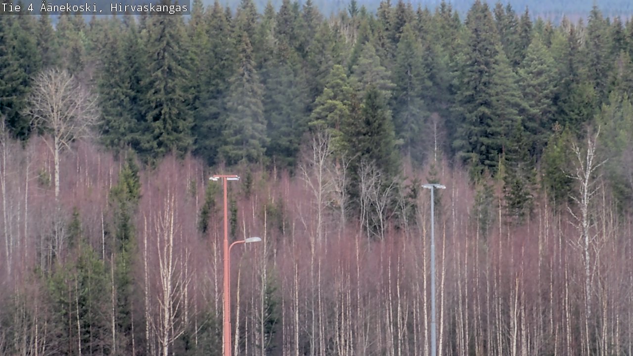 Weather Camera Image Road 4 Äänekoski, Hirvaskangas, Äänekoski, Keski-Suomi